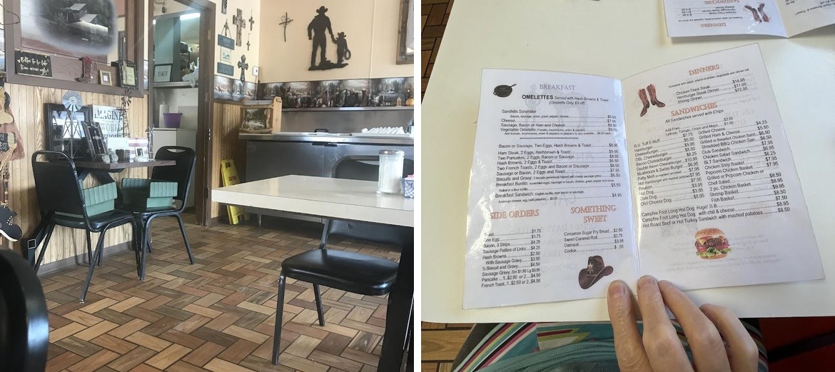 Antelope Creek Cafe Menu